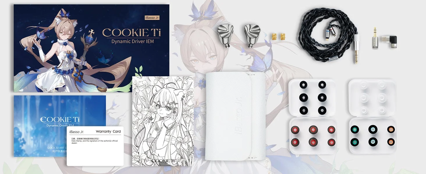 Cookie Tiのパッケージと付属品