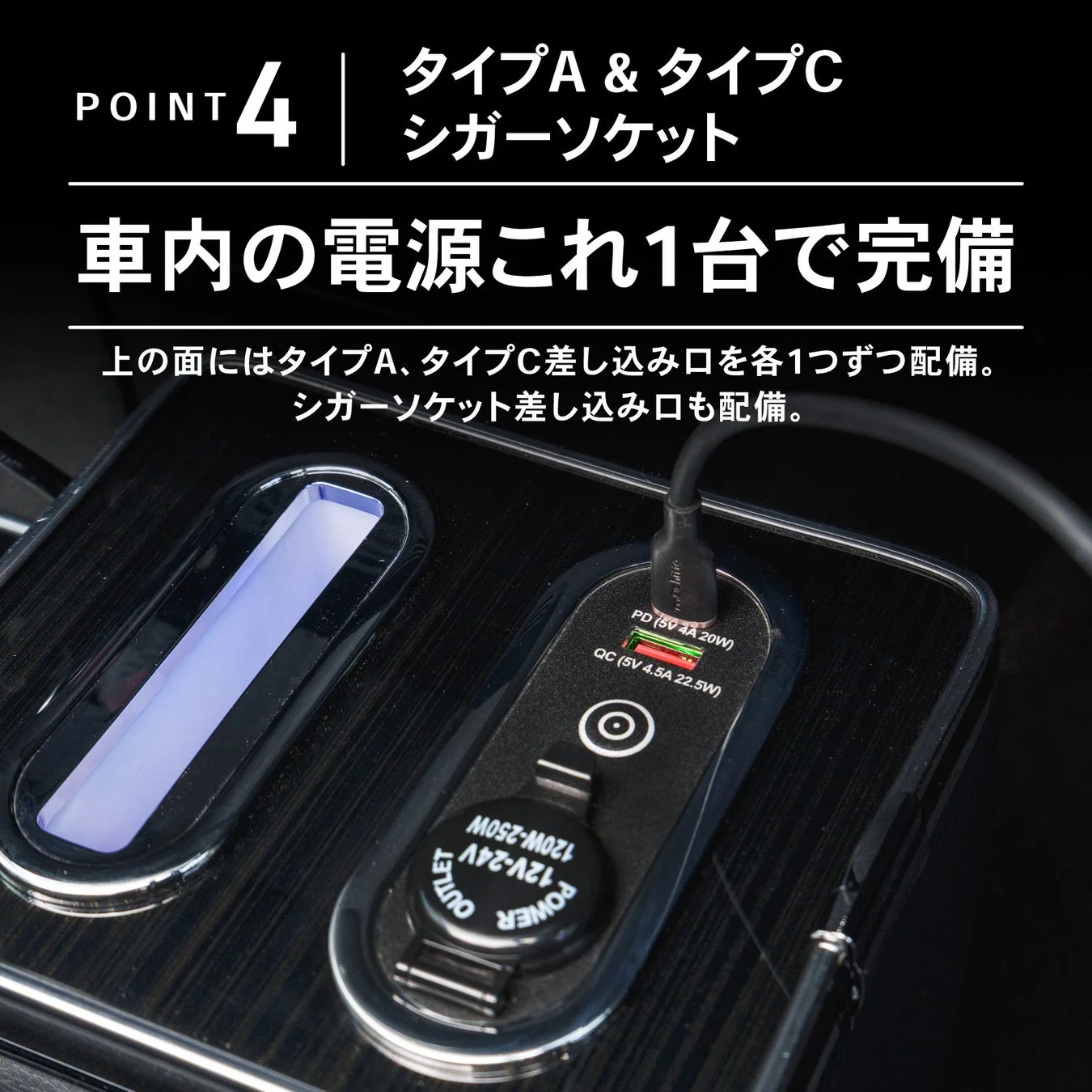 車内電源これ一台で完備