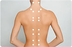 人体のツボを示す画像