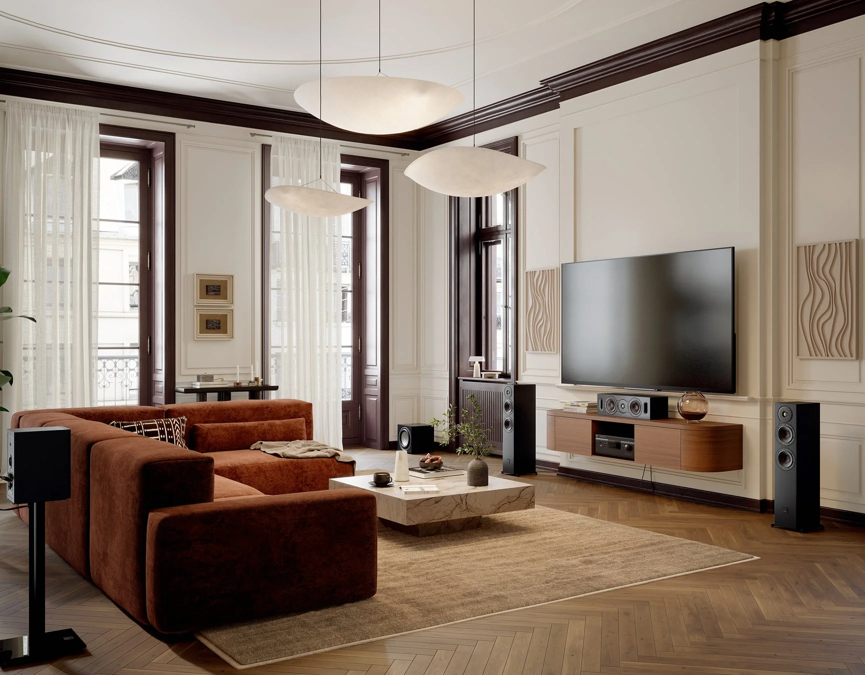 モダンなリビングに溶け込むSONIKシリーズ