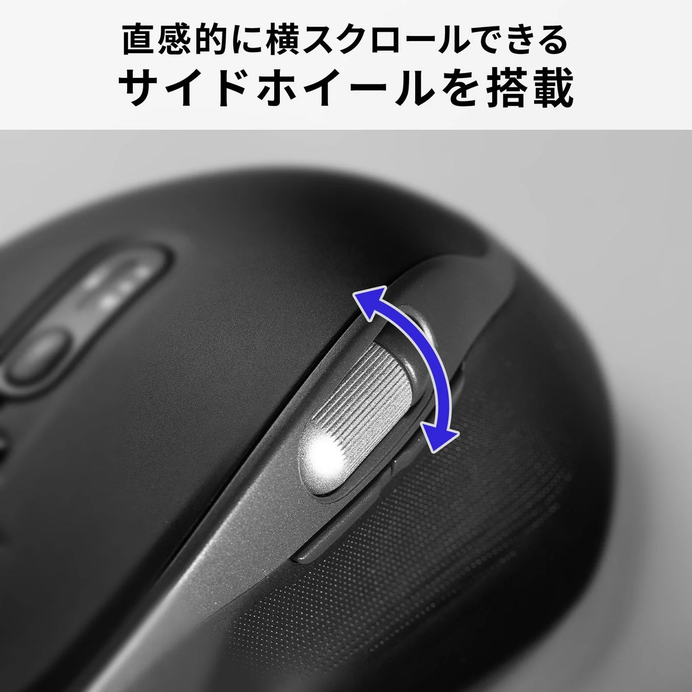 サイドホイールの操作イメージ