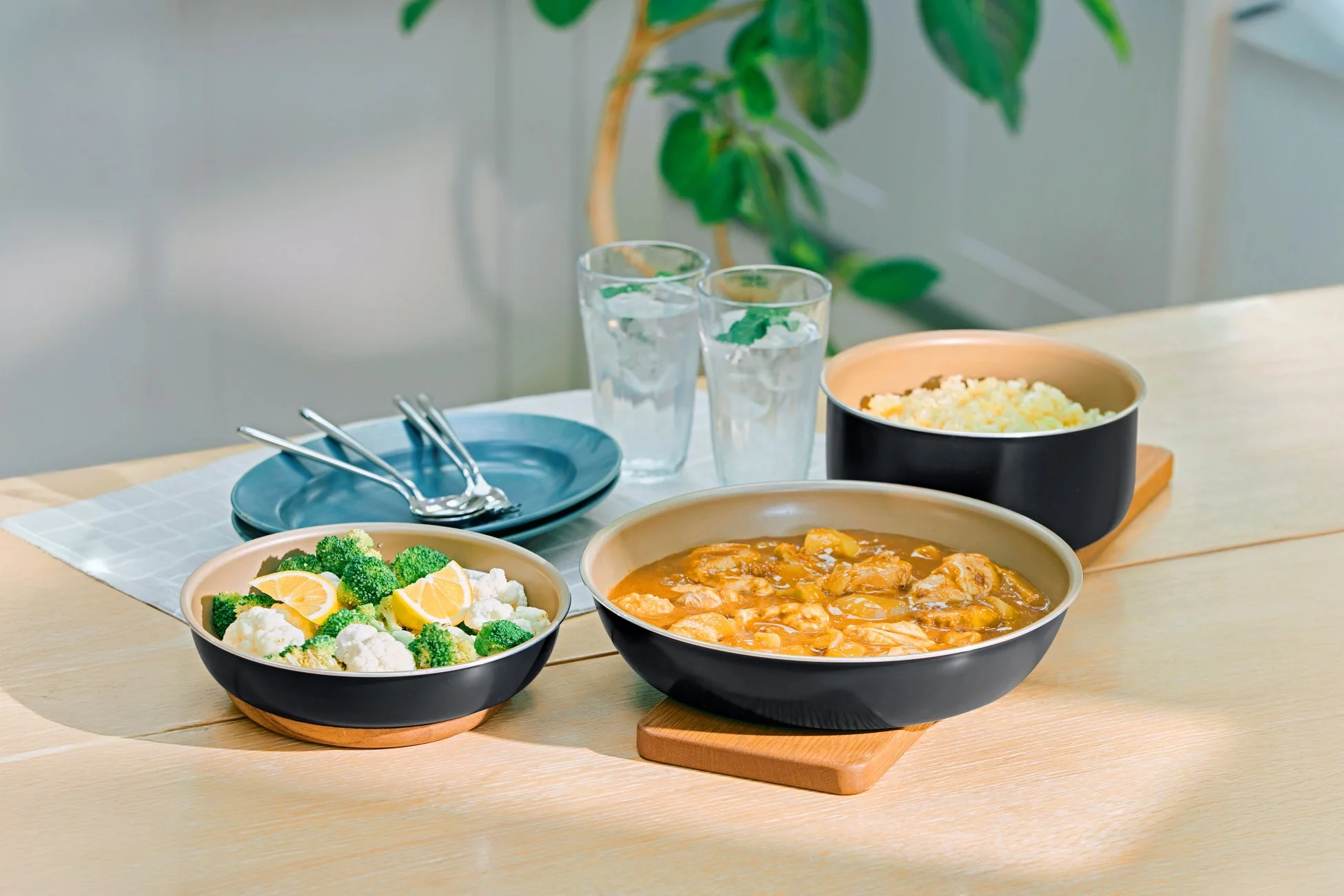 料理が盛られた状態