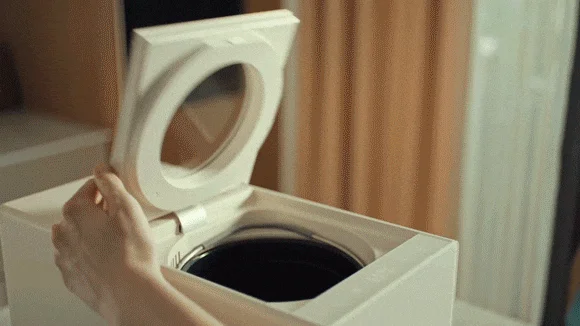 自動洗浄モードの様子