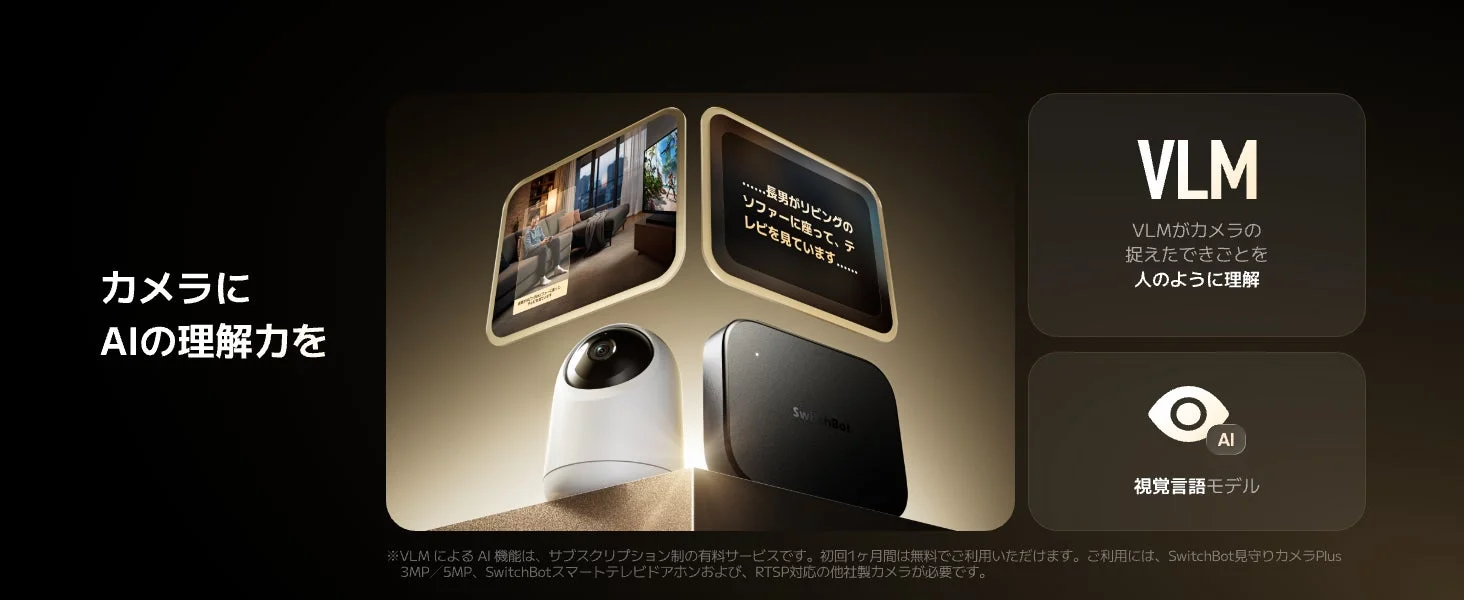 カメラにAIの理解力を VLM