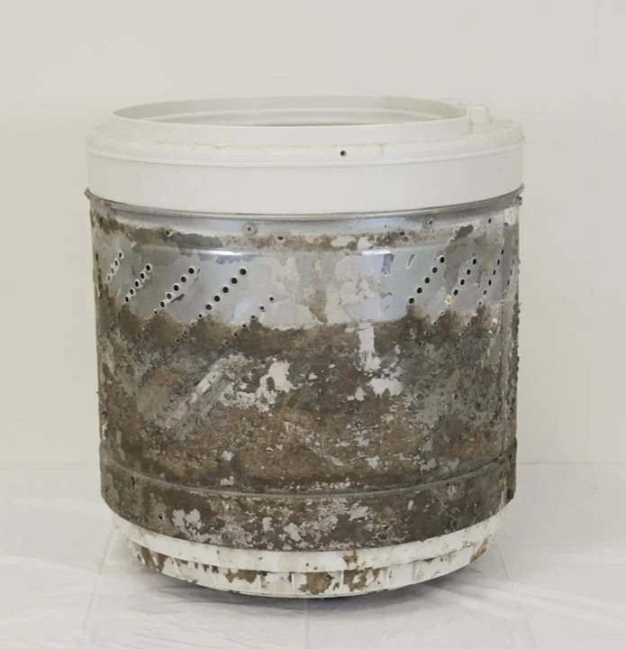 カビや汚れが付着した洗濯槽