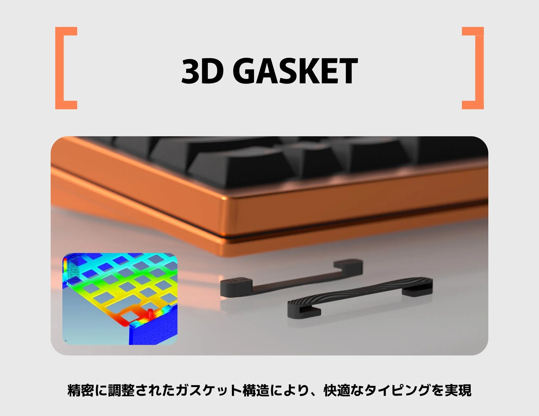 3Dガスケットマウント構造