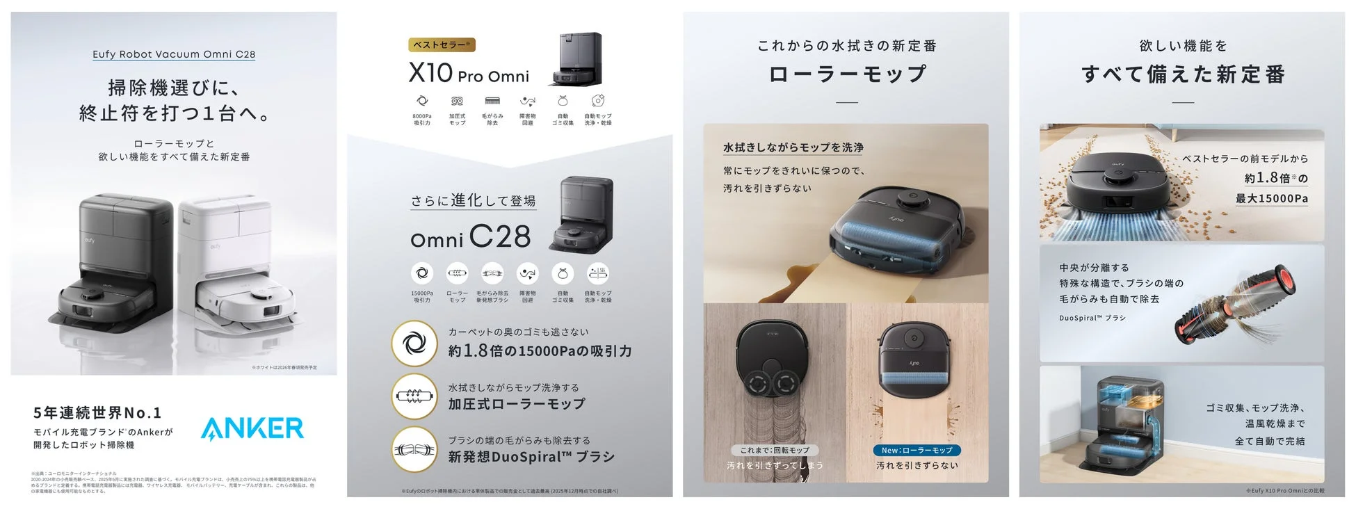 Eufy Robot Vacuum Omni C28 製品の特徴