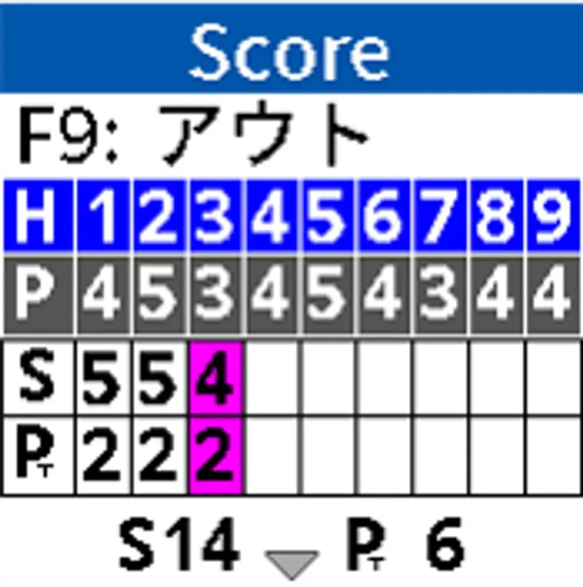 スコア管理→ナビ画面で1タップ