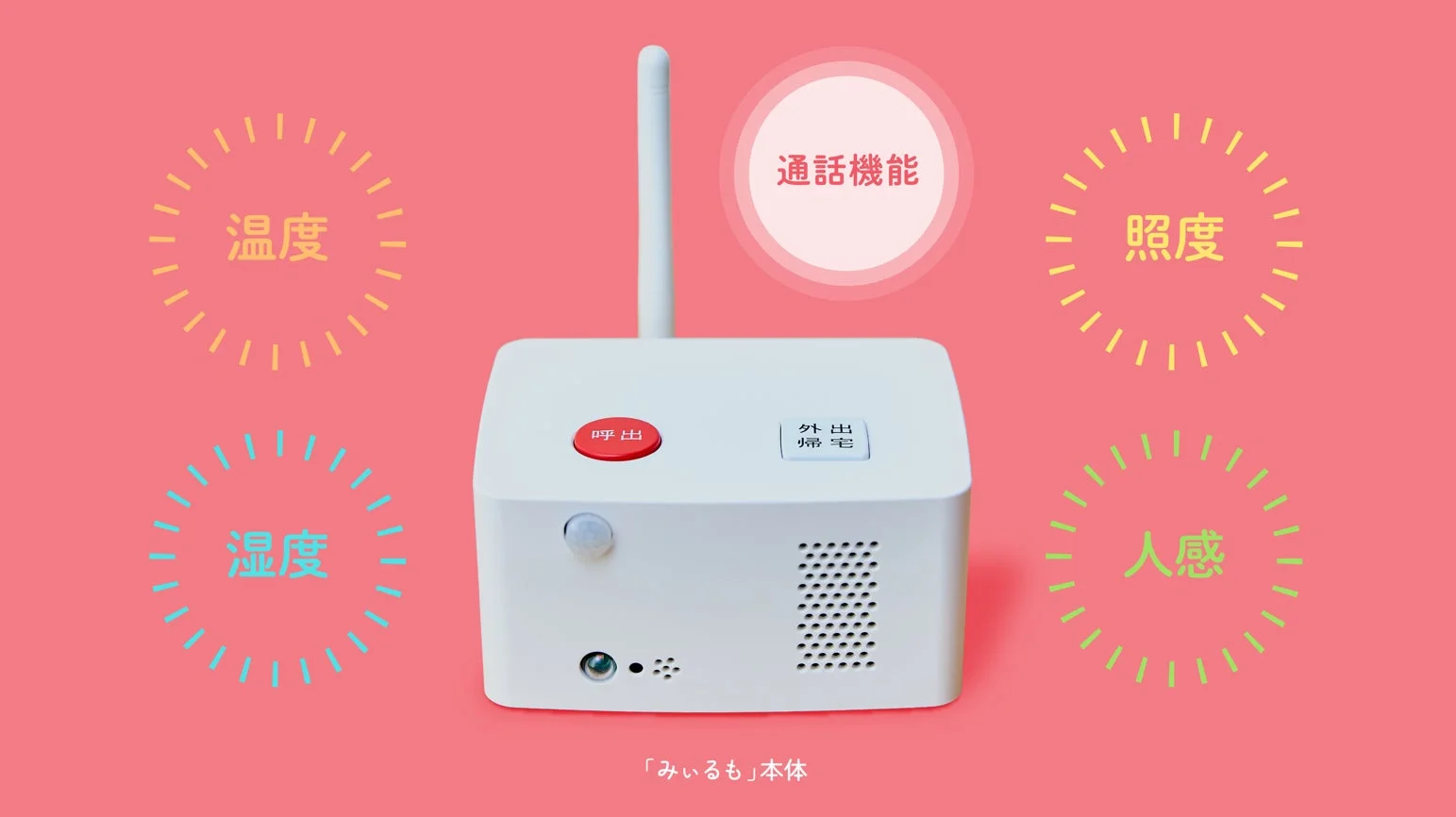 温度 湿度 照度 人感 通話機能