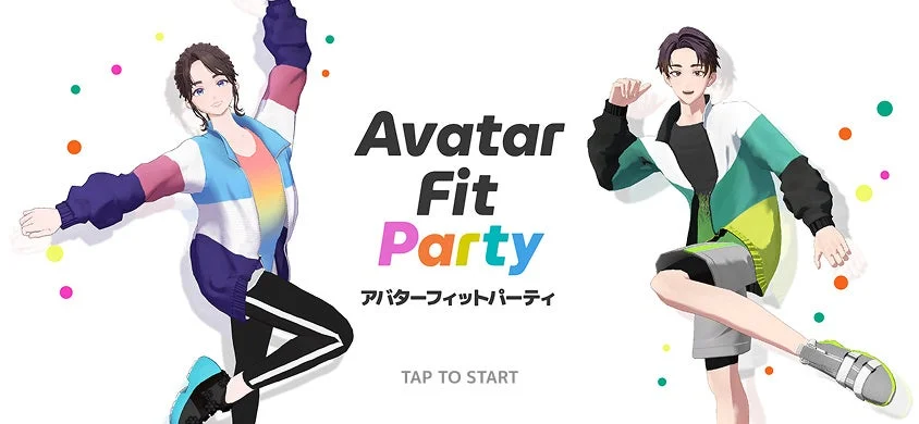 Avatar Fit Partyのロゴとキャラクター