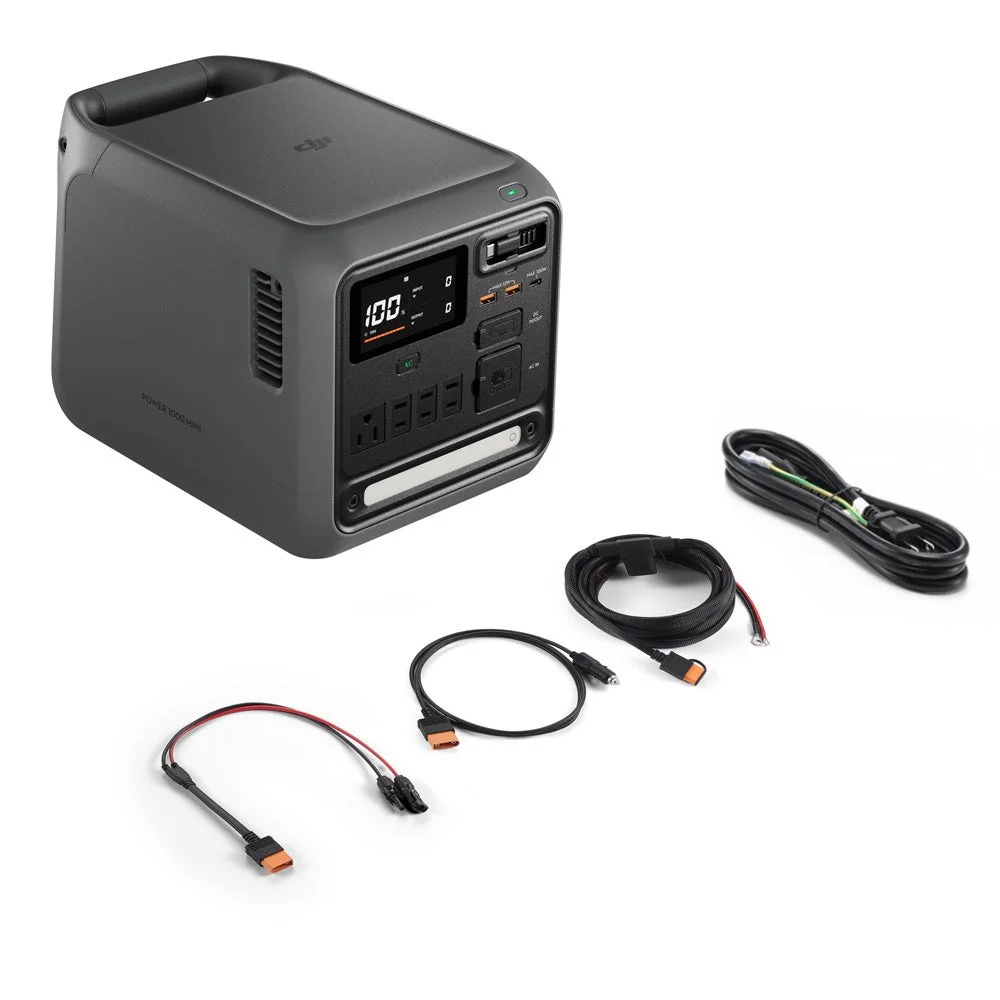 DJI Power 1000 Mini本体とケーブル