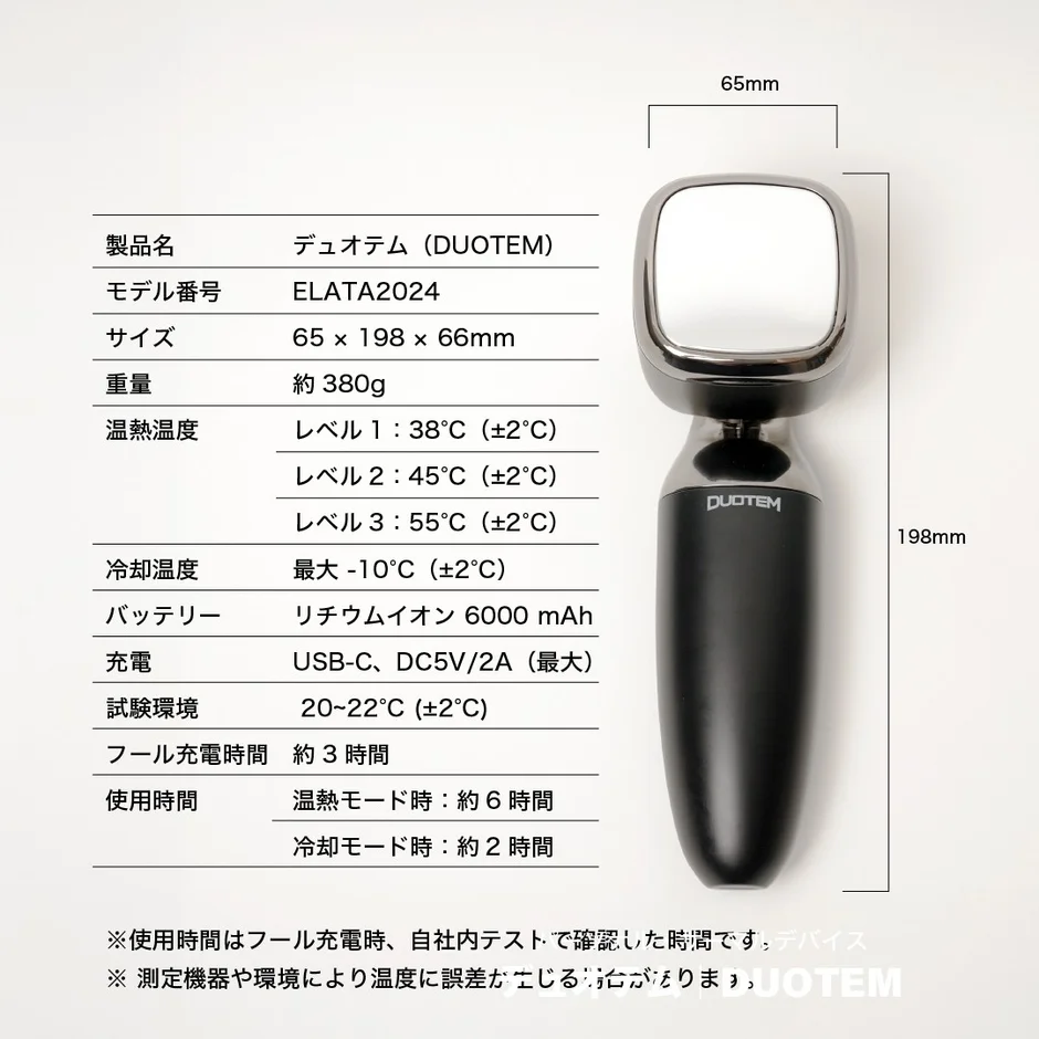 DUOTEMの製品仕様