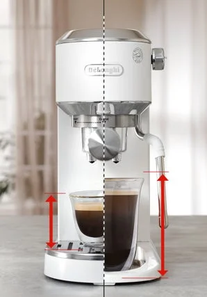 カップの高さ調整機能