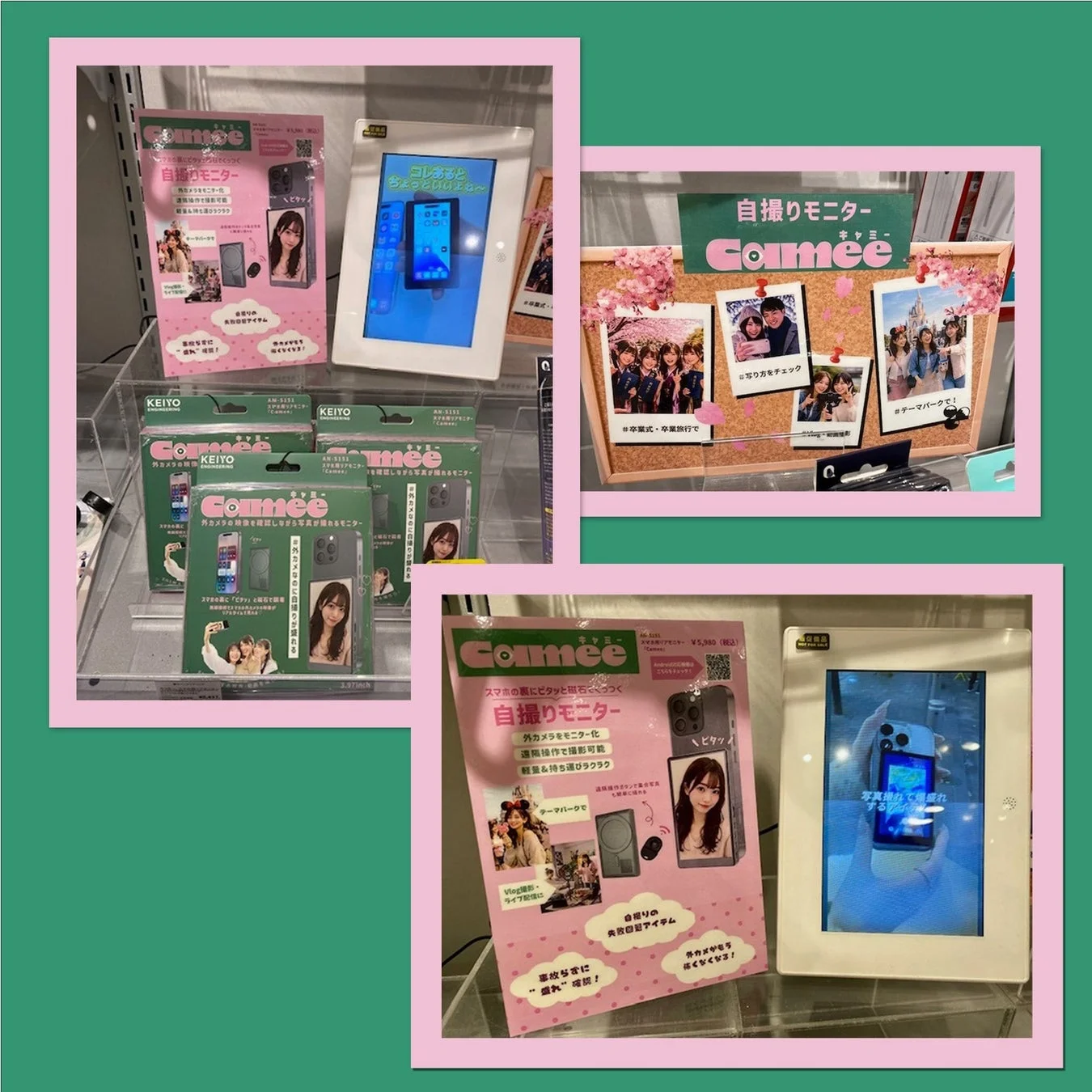 Camee シリーズ展示