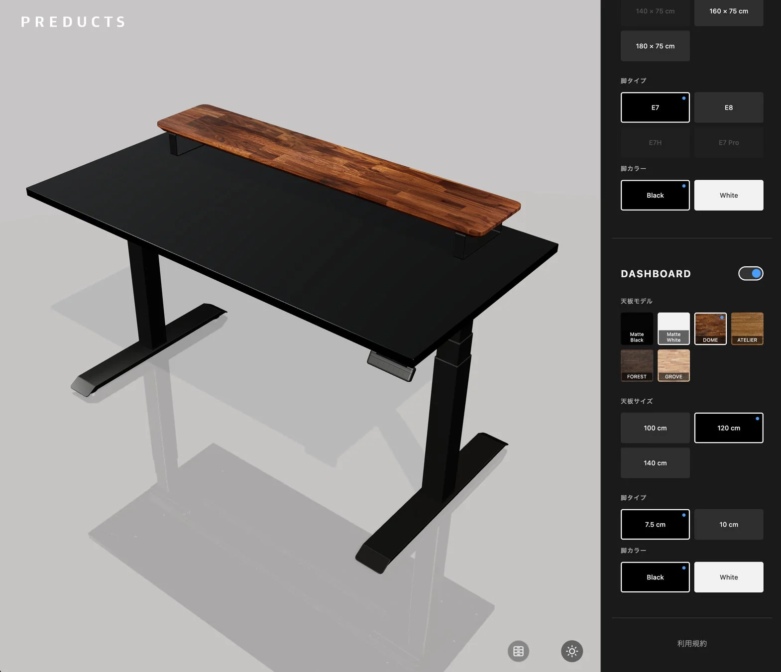 DASHBOARDの設置とカスタマイズ