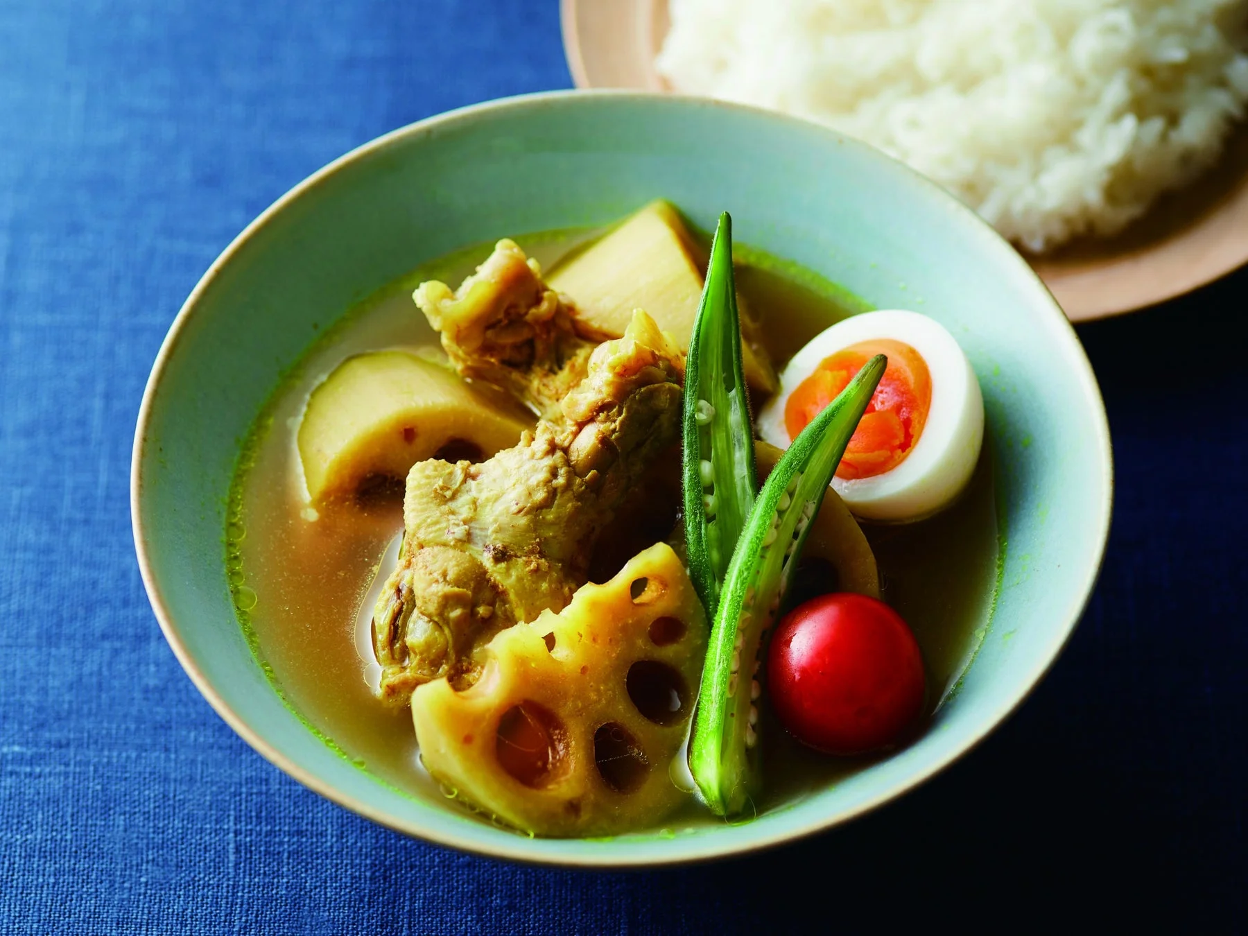 鶏手羽とれんこんのスパイススープカレー