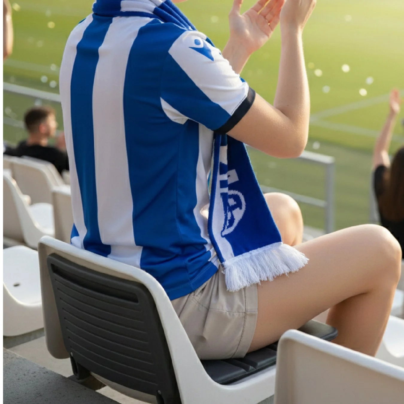 スポーツ観戦の様子