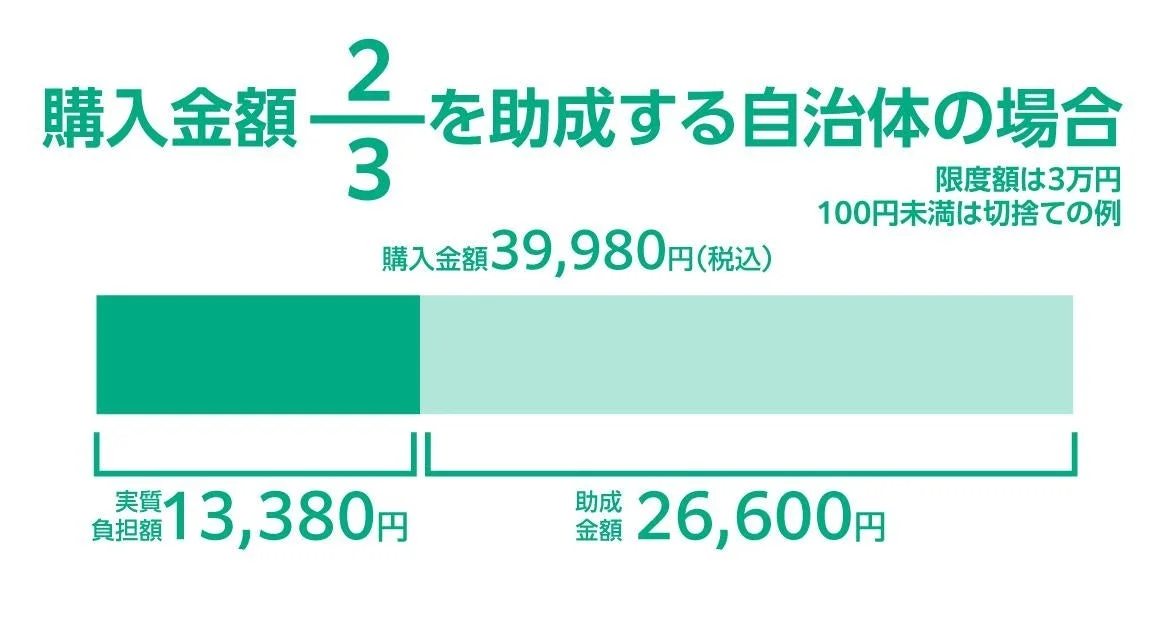 助成金の計算例