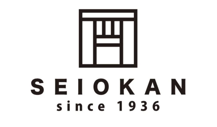 白背景に「SEIOKAN since 1936」の文字と、和風の四角いシンボルマークが配置されたロゴデザインです。設立年が明記されており、シンプルながらも歴史を感じさせるブランドイメージを伝えています。