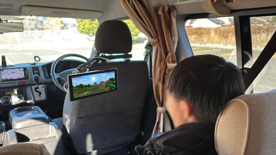 後部座席での利用