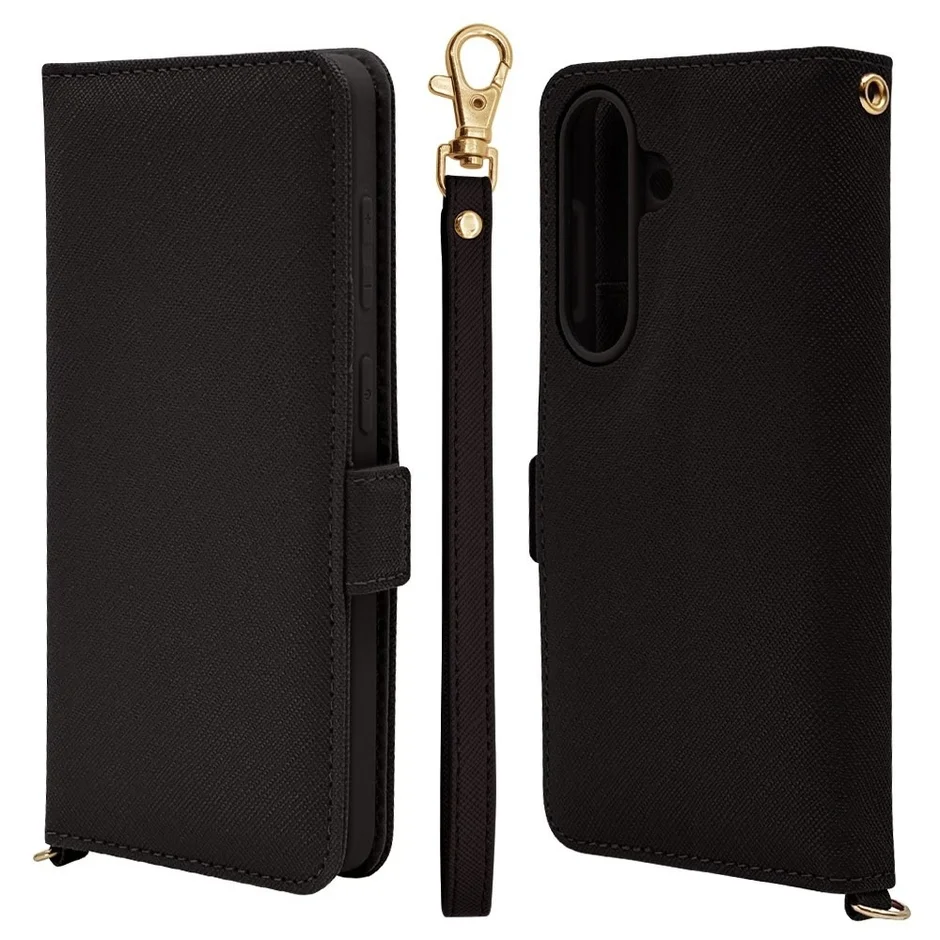 ハンドストラップ手帳型ケース2