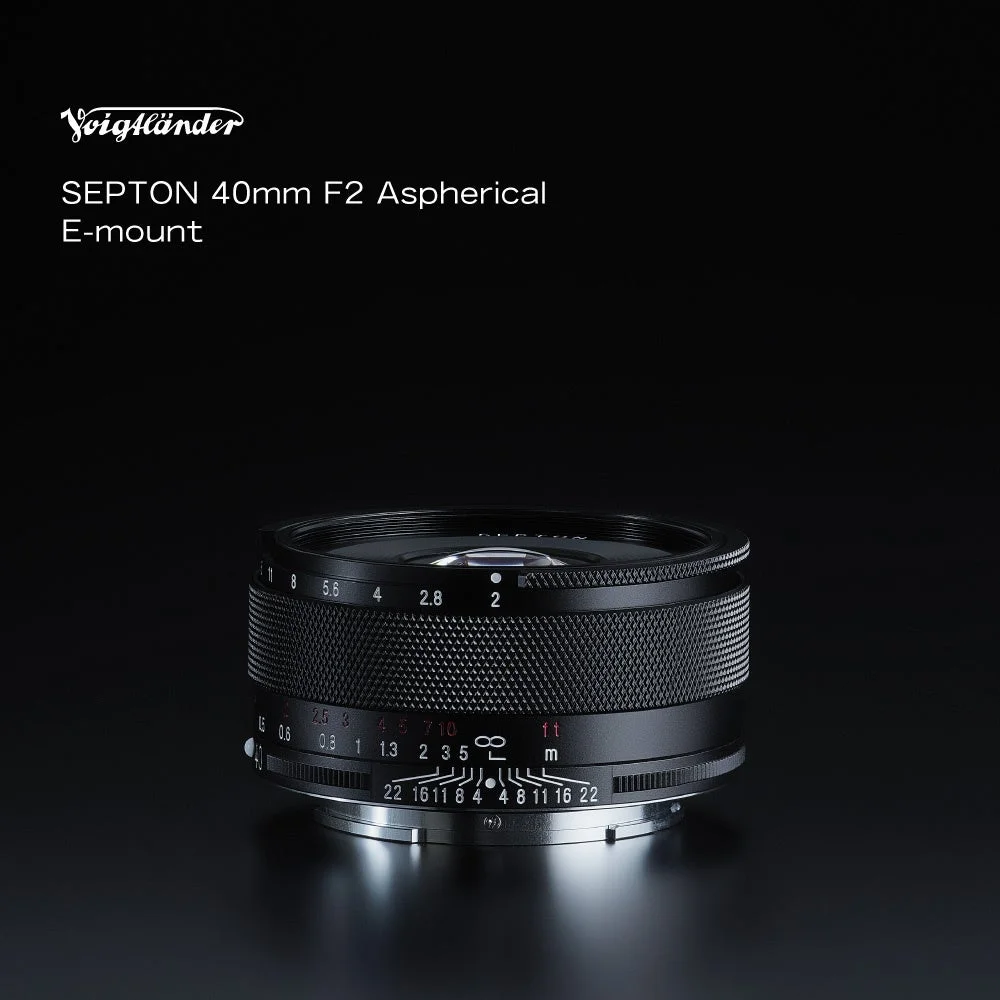 フォクトレンダー、銘玉名を冠したコンパクトなパンケーキレンズ「SEPTON 40mm F2 Aspherical E-mount」を3月19日発売