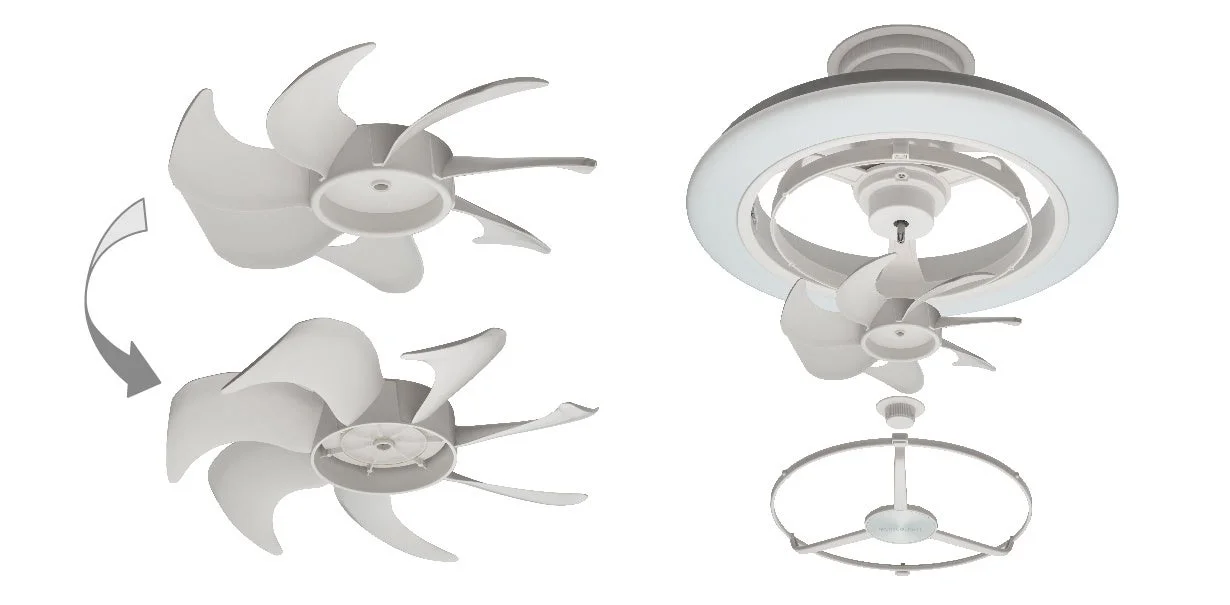 ファン部分の取り外しが可能