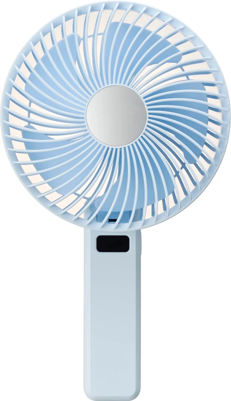 水色のハンディファン