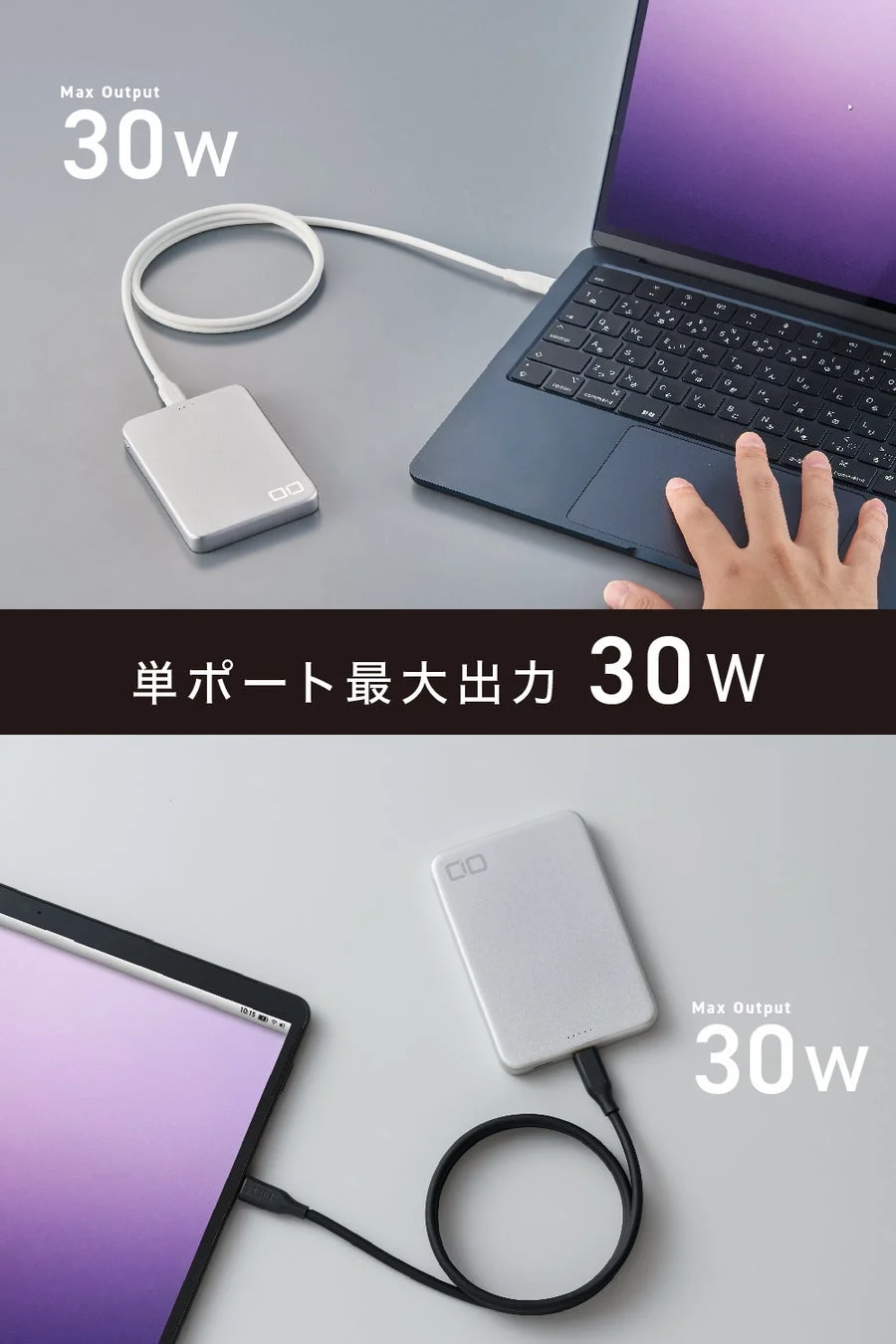 単ポート最大出力30W