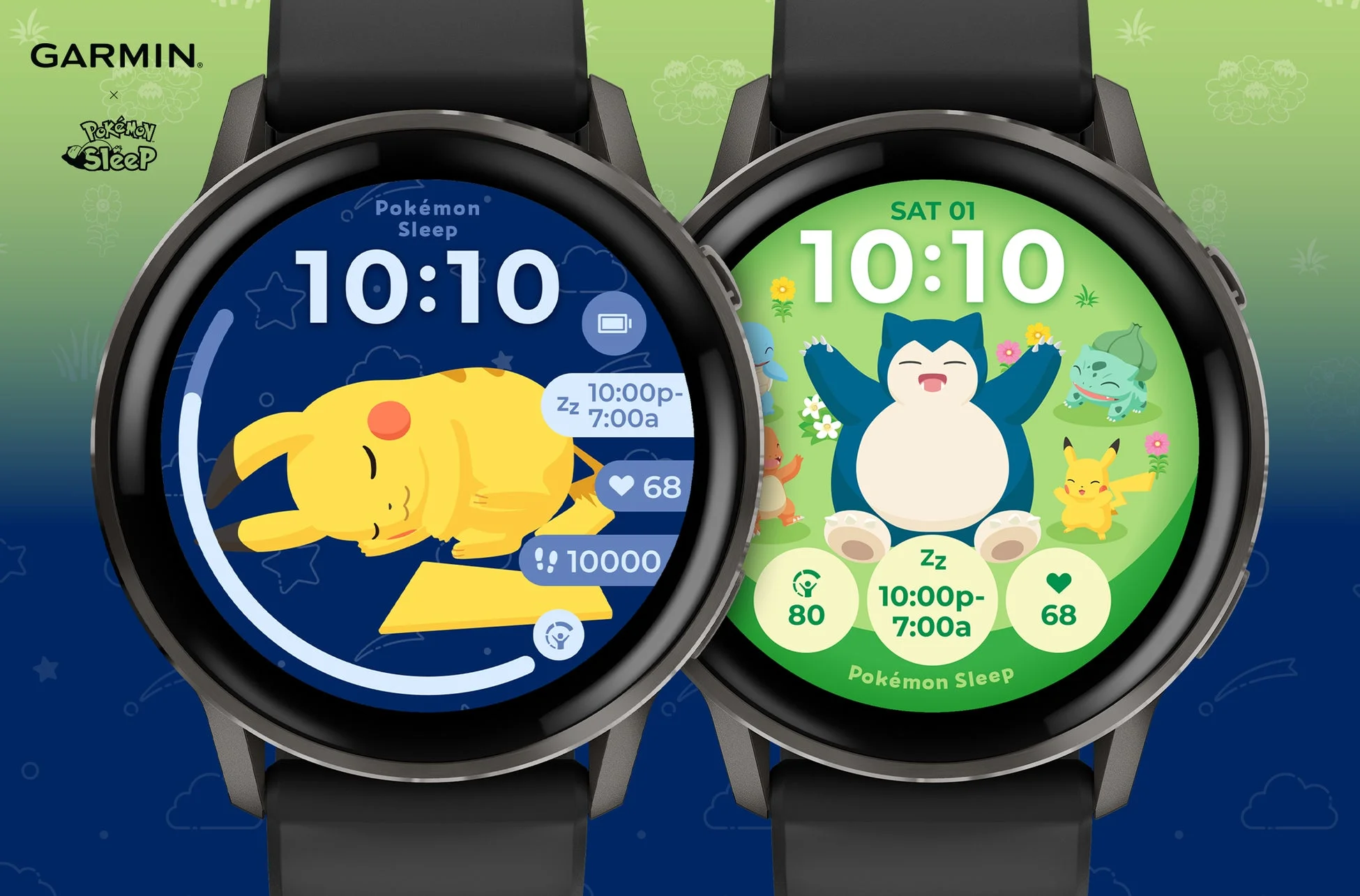 Garmin、『Pokémon Sleep』コラボウォッチフェイスを公開!Body Batteryで日々のエネルギー残量を楽しくチェック