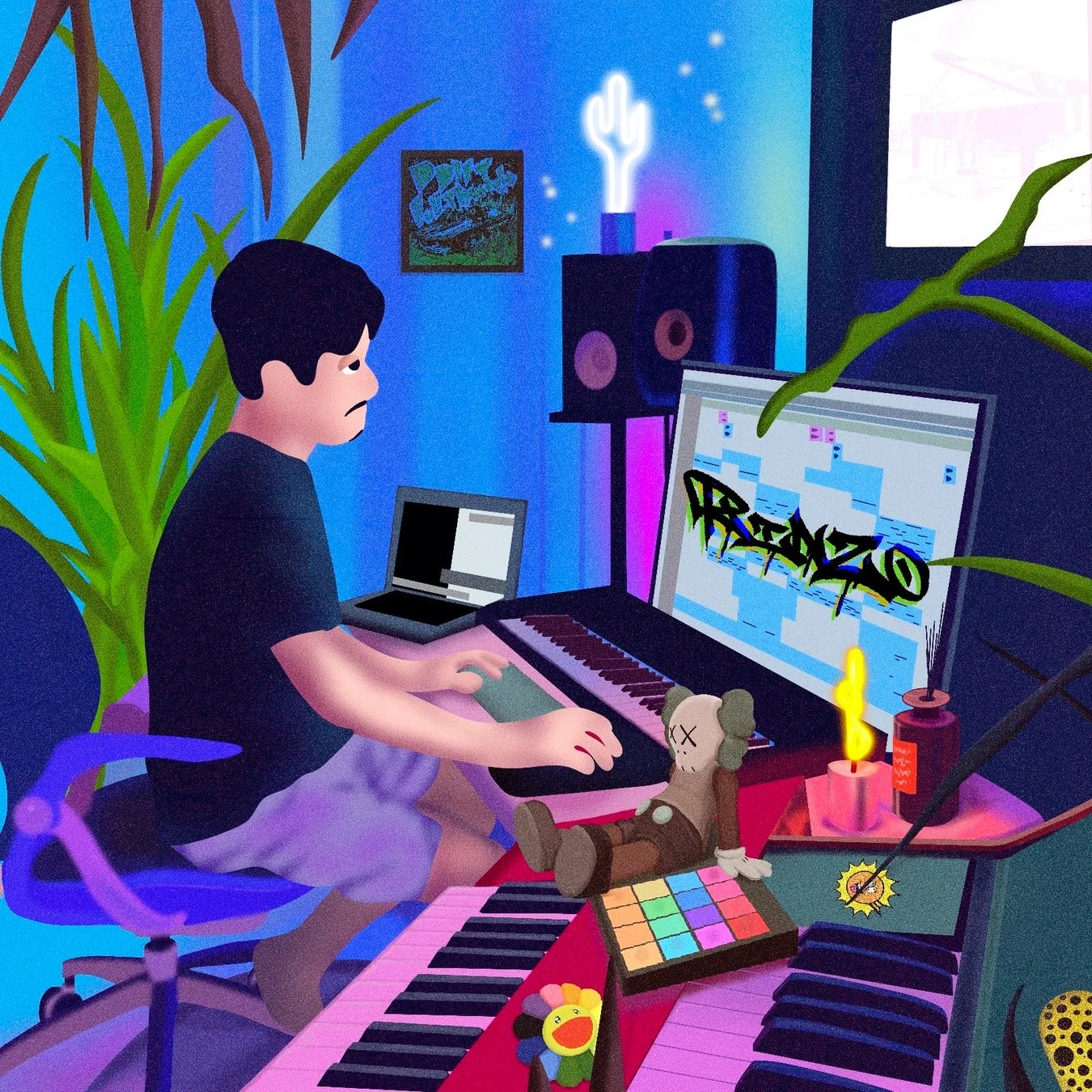 RINZOさんのスタジオイラスト