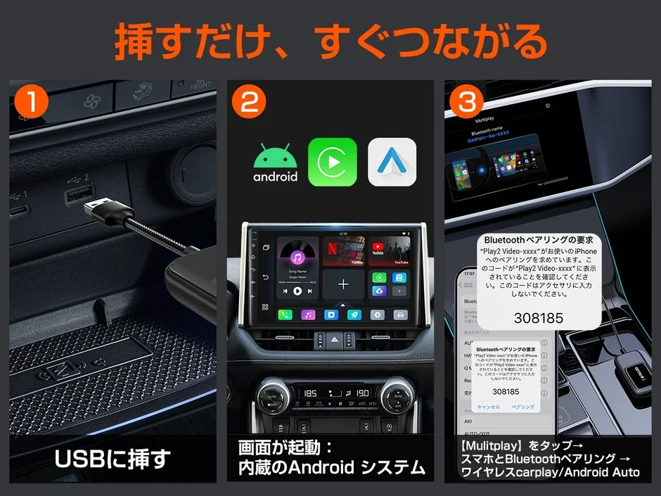 車載システム,Android,CarPlay