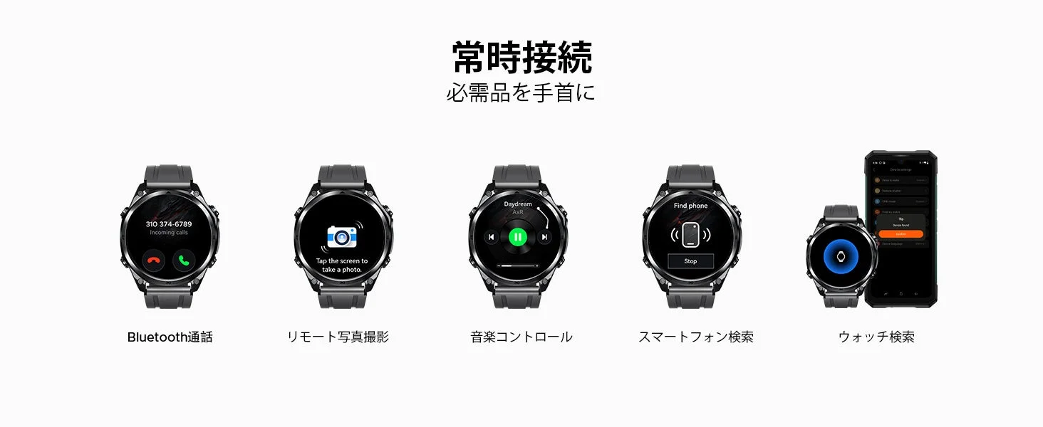 Bluetooth通話とリモート写真撮影
