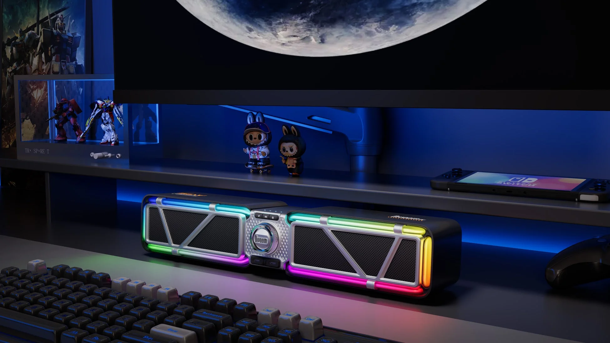 Divoomからゲーミングに最適なデスクトップスピーカー「D-base」が3月20日新発売