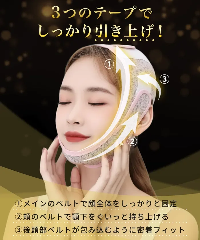 フェイスリフト用ベルトの装着説明