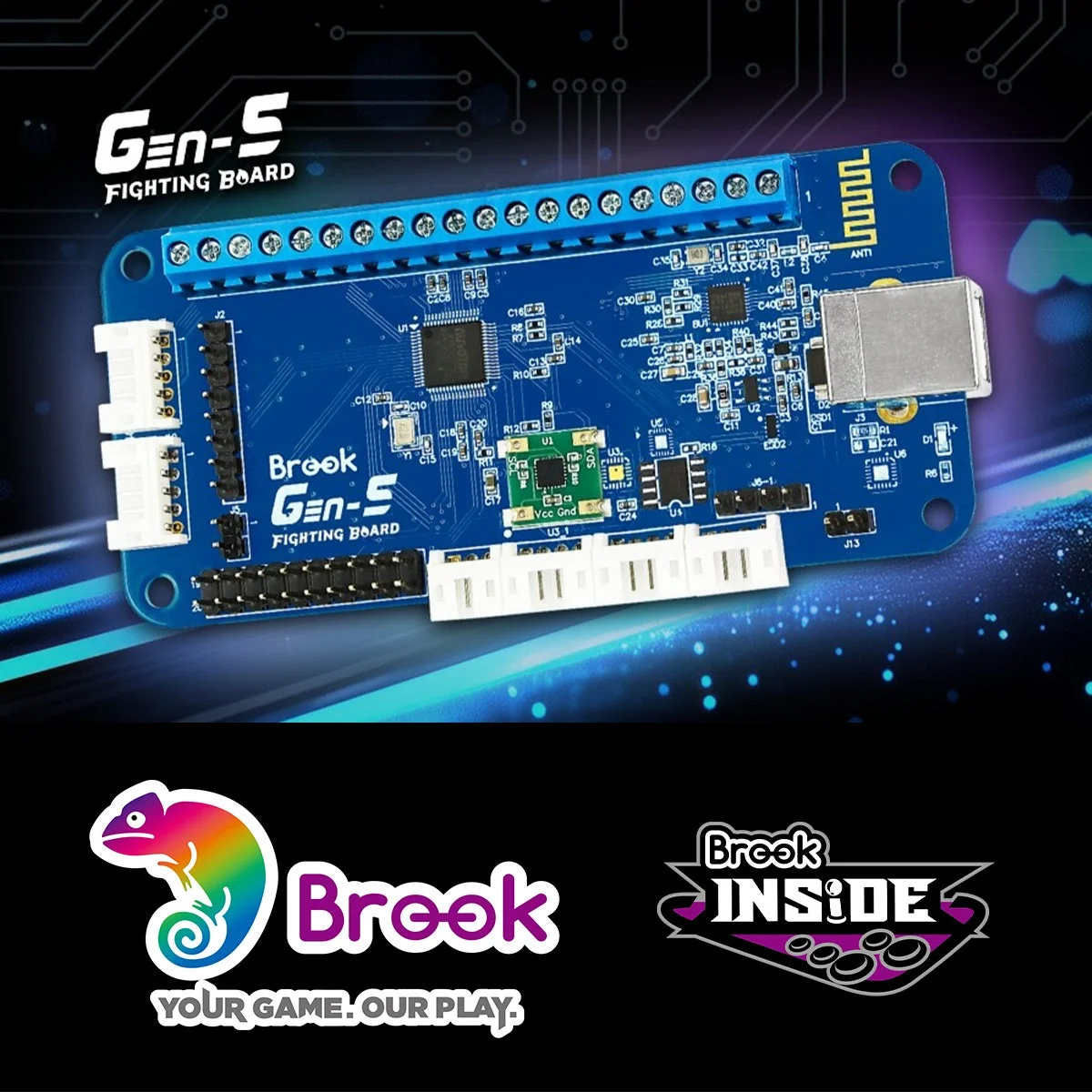 Brook Gen-S FIGHTING BOARDの基板