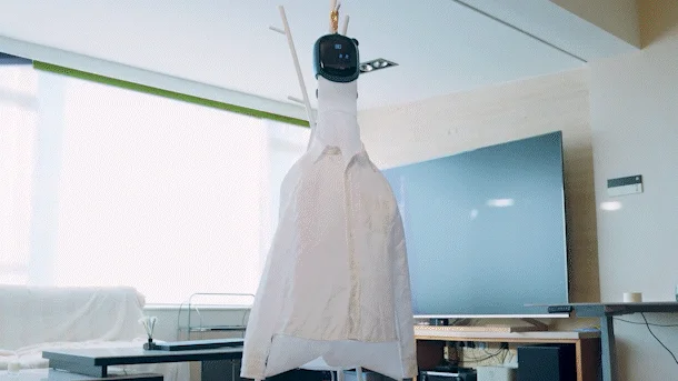 エアバッグでの乾燥シーン