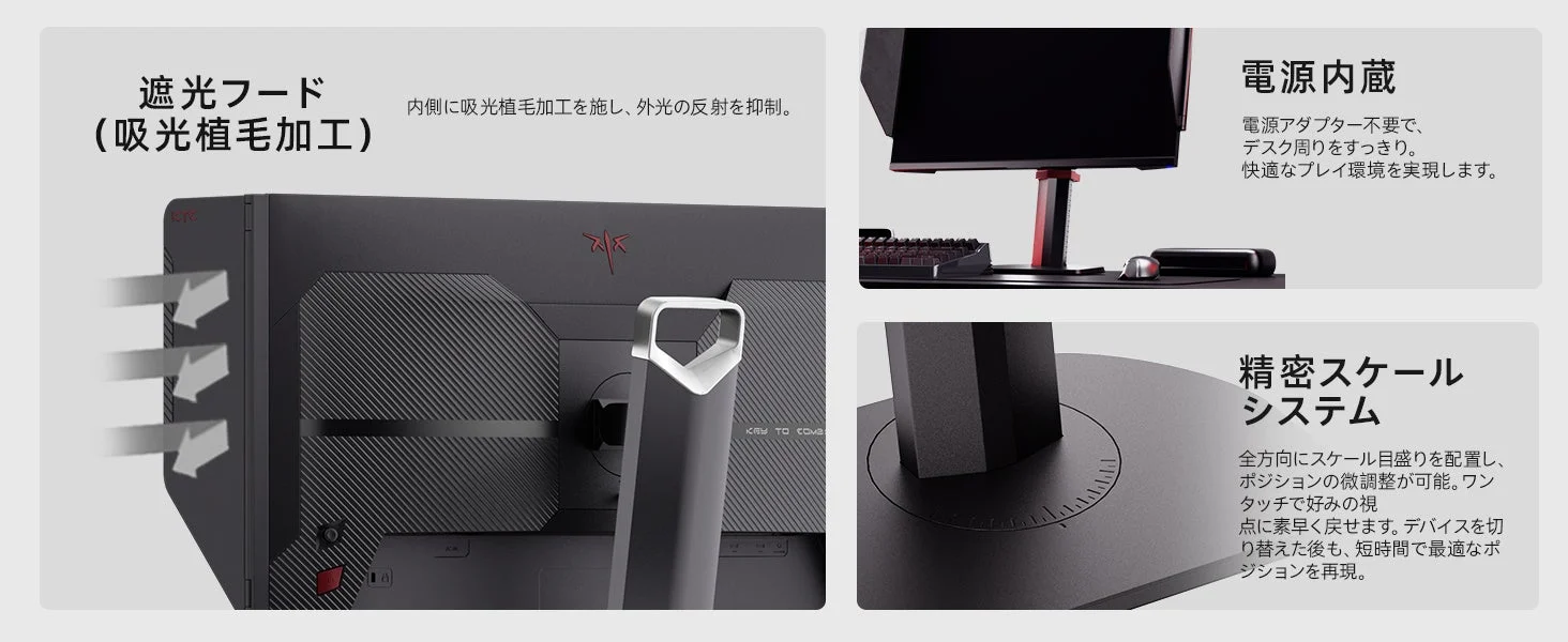 精密スケールシステムと遮光フード