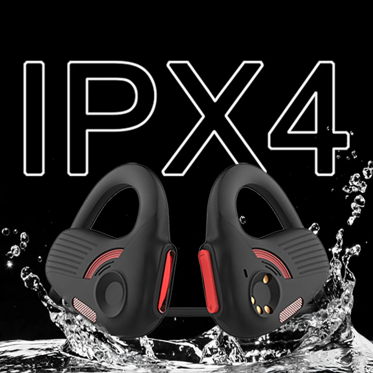 IPX4防水ワイヤレスイヤホン