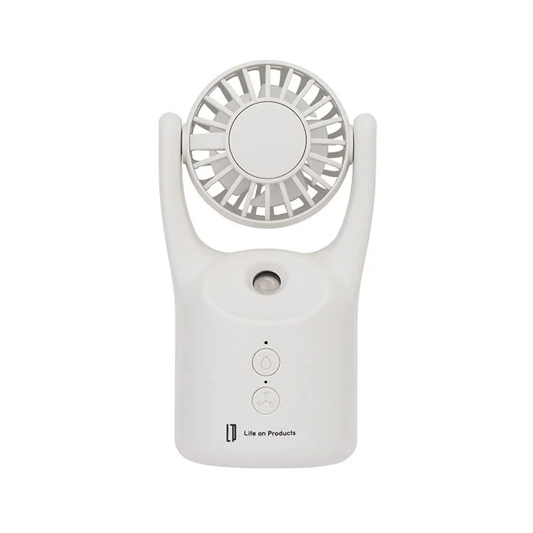 扇風機、ハンディファン、ミストファン、ポータブルファン、卓上扇風機、家電、夏物家電、白、冷却、加湿