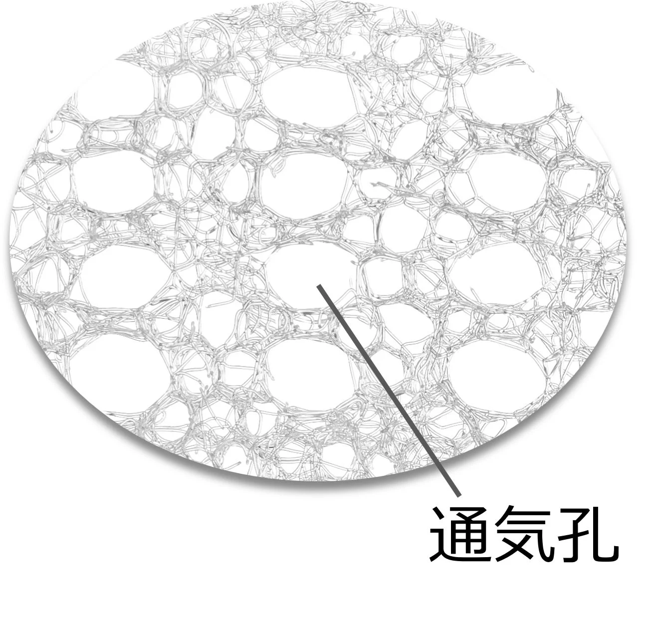通気孔の構造図