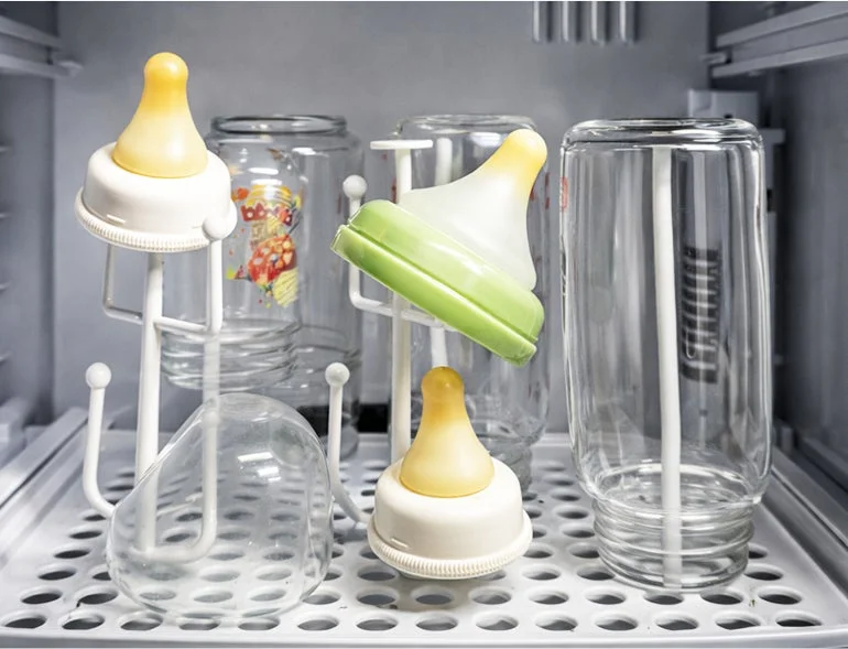 哺乳びん乾燥の様子