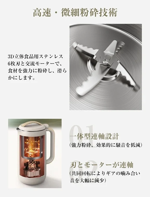 超微細粉砕ブレードの構造