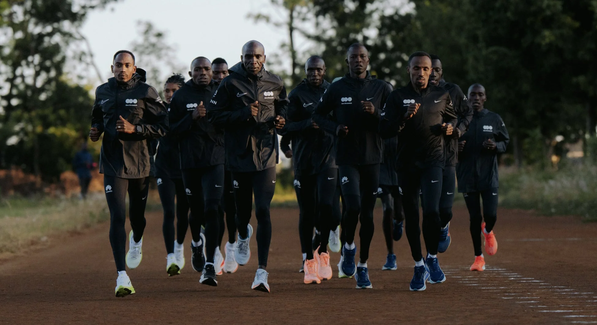 トレーニング中のランナーたち