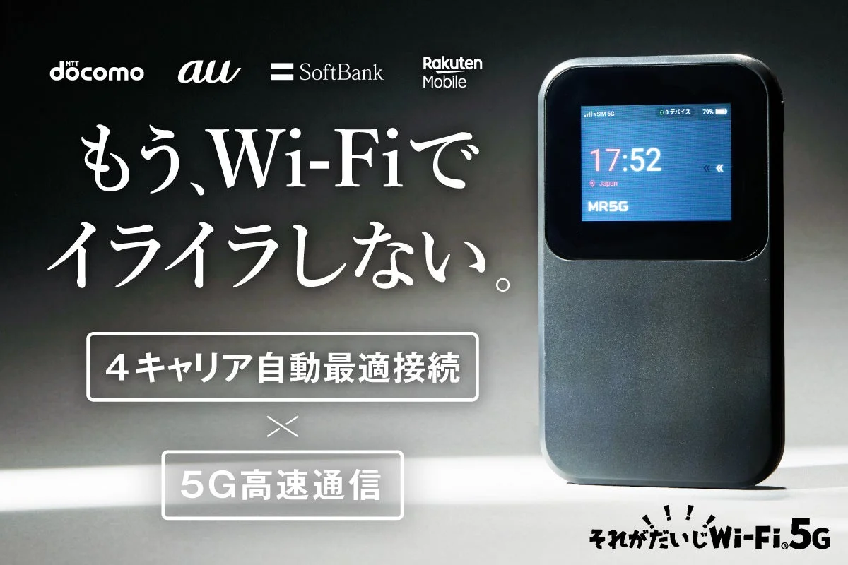 5G対応vSIM搭載「それがだいじWi-Fi 5G」がCAMPFIREでネクストゴール達成、先行予約販売中