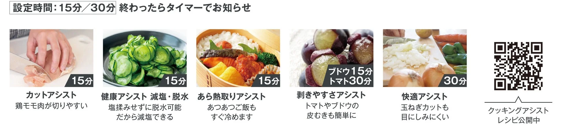 クッキングアシスト機能の紹介