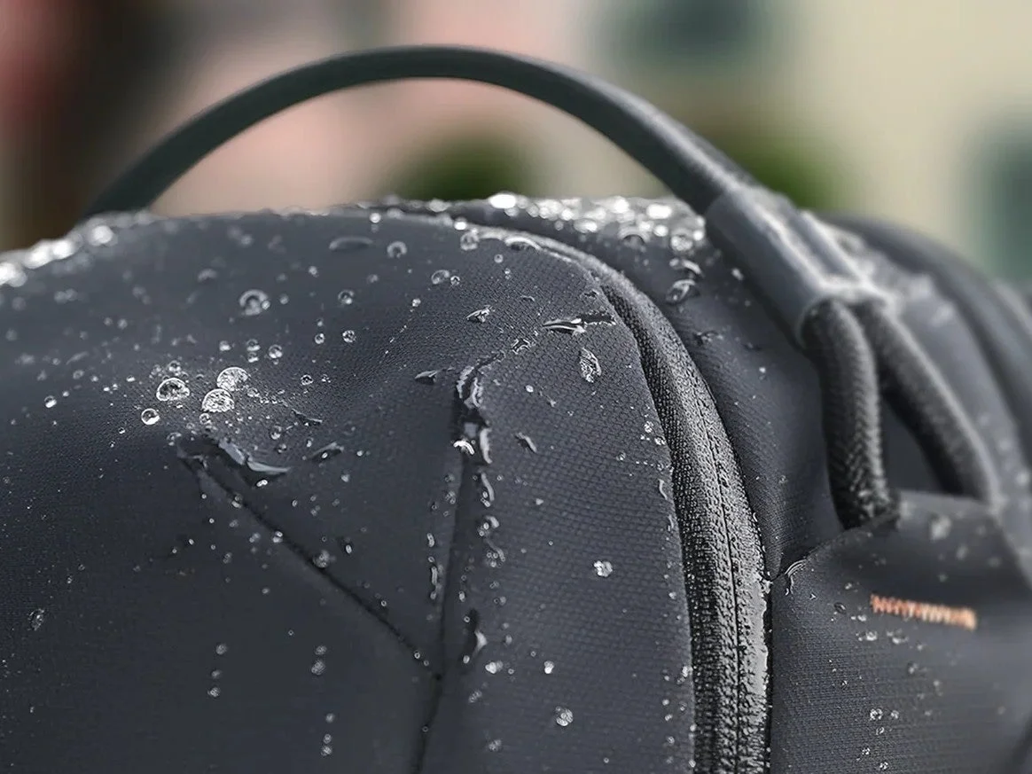 撥水生地のクローズアップ