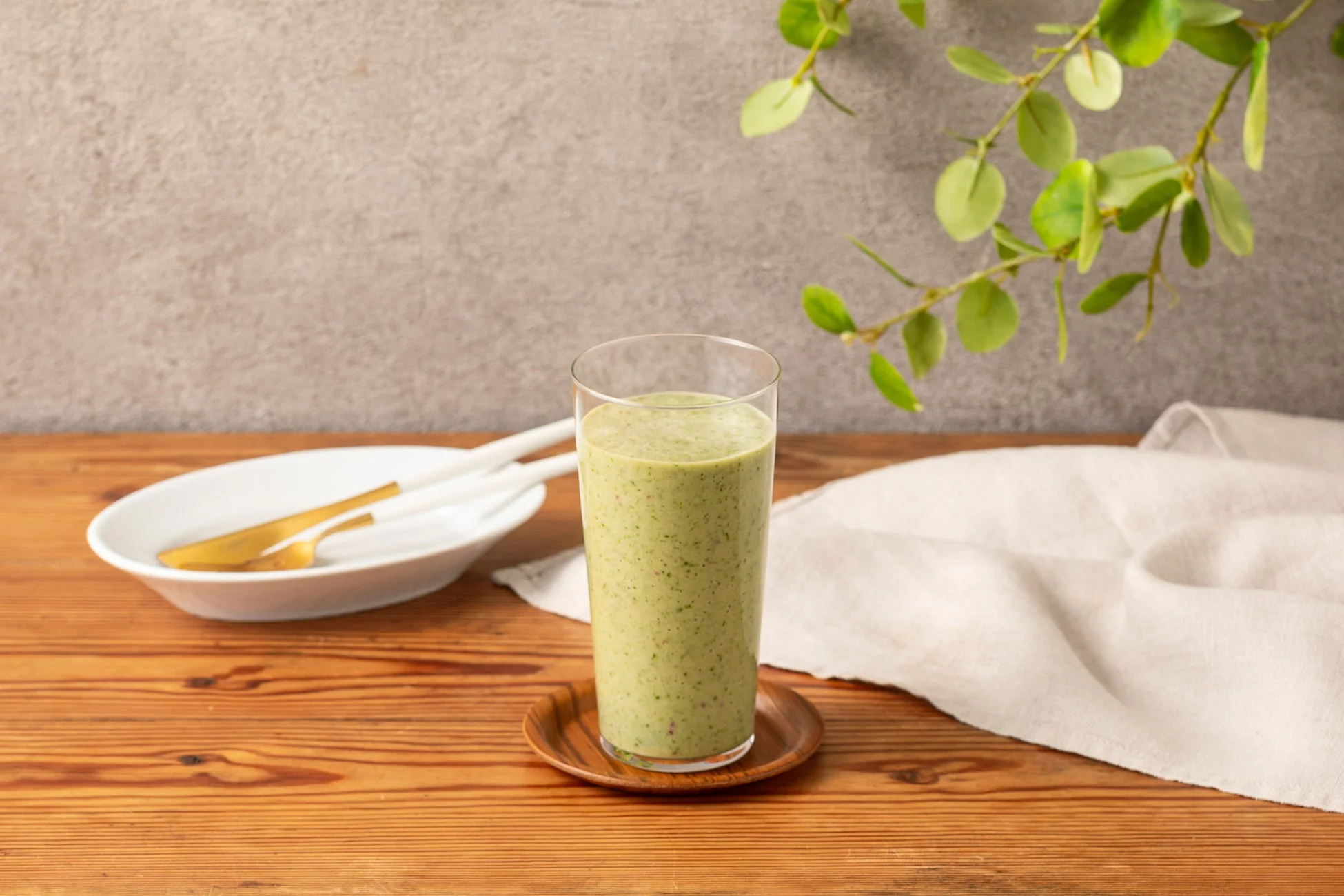 グリーンスムージーのグラス