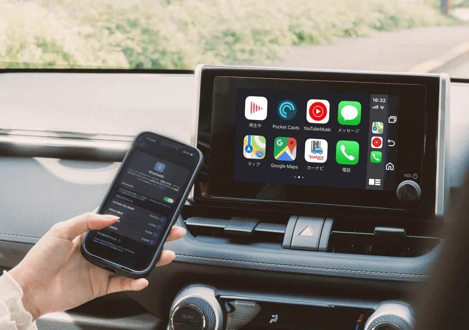 車,スマートフォン,Bluetooth,カーナビ