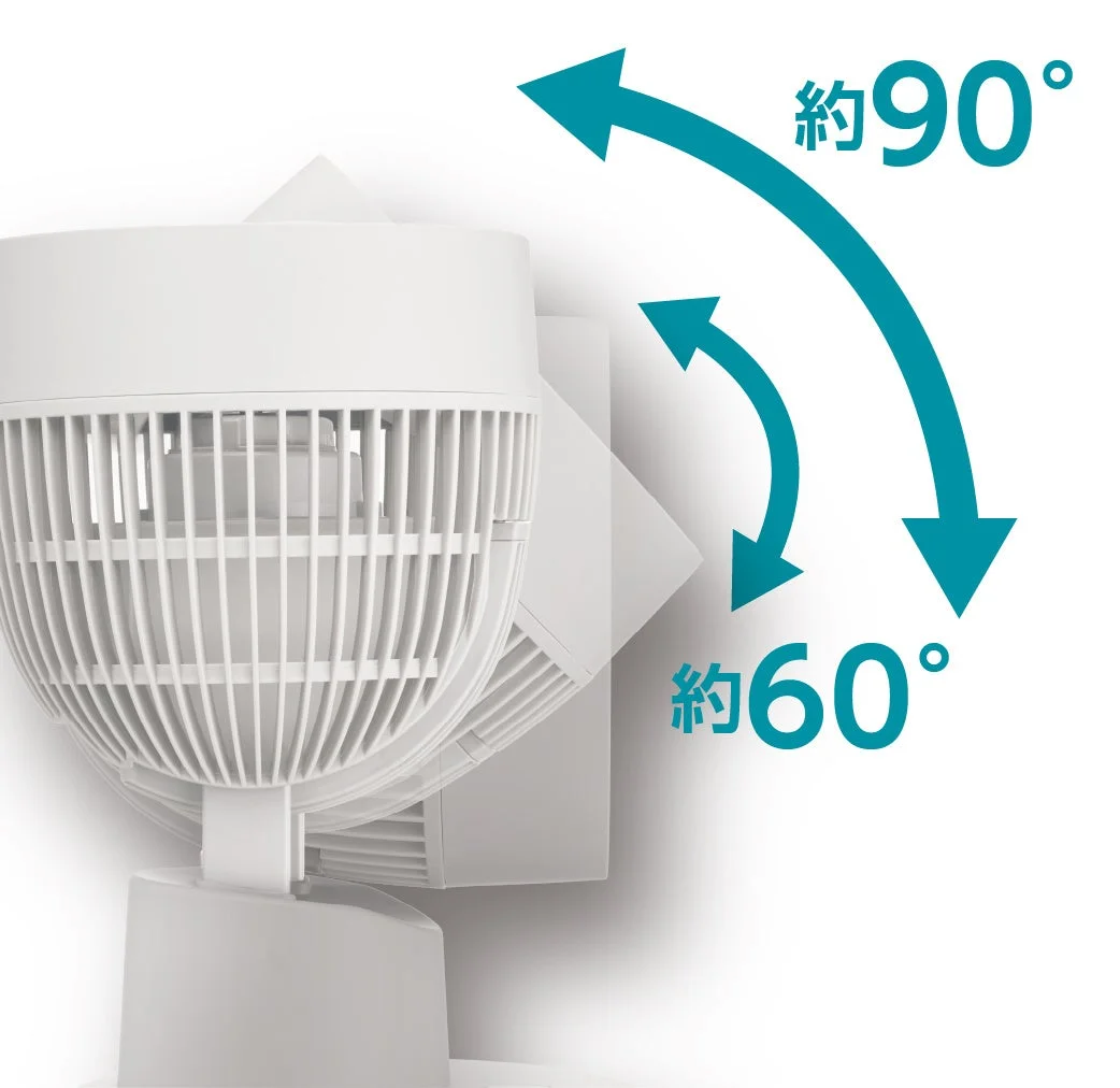 上下の首振り角度